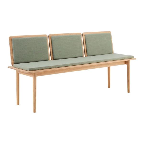 Svetlozelená vlnená lavica Elba - Hammel Furniture Svetlozelená vlnená lavica Elba - Hammel Furniture