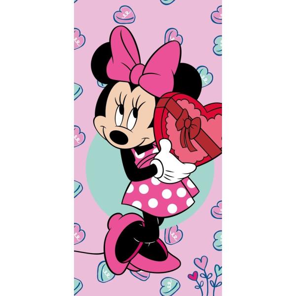 Ružová froté detská osuška 70x140 cm Minnie - Jerry Fabrics Ružová froté detská osuška 70x140 cm Minnie - Jerry Fabrics